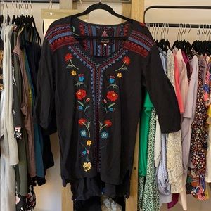 Johnny Was Embroidered Tunic XL